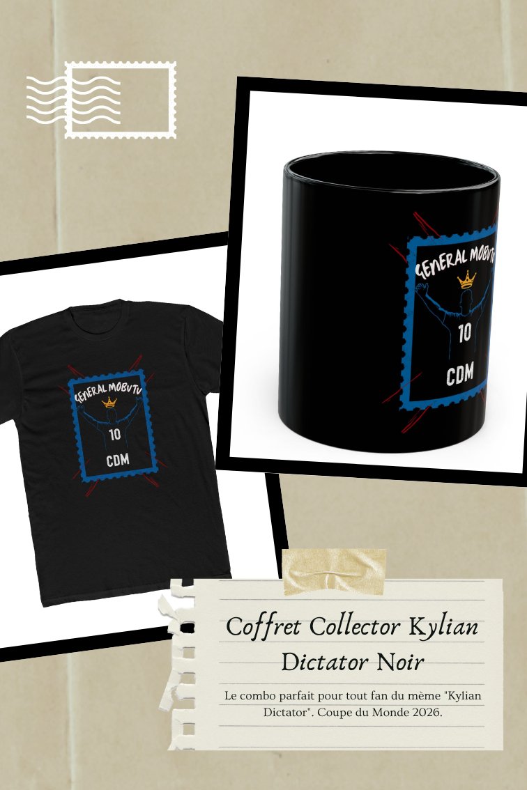 Coffret Collector Kylian Dictator Noir - tee-shirt et mug